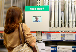 Concept of "touch" to talk to an expert for complex or high value areas