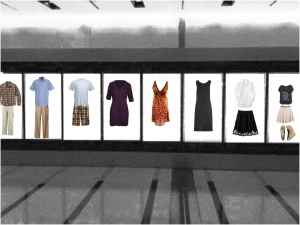 Another subway concept, catch and engage customers with the ability to "try things on"